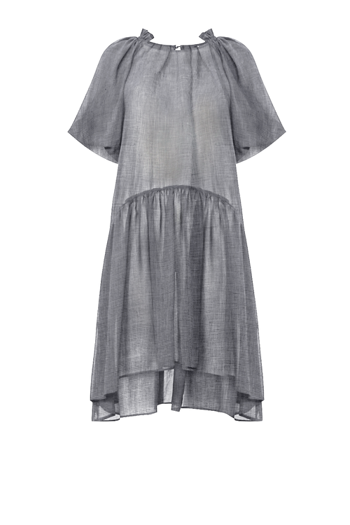 esteem dress / black|white houndstooth