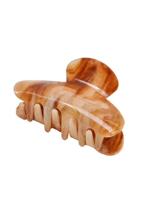 claw clip / caramel swirl