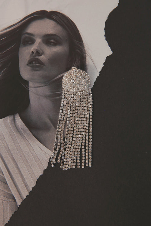 fountain earring / silver