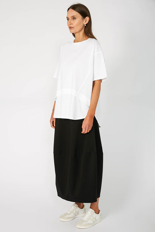 overturn tee / white