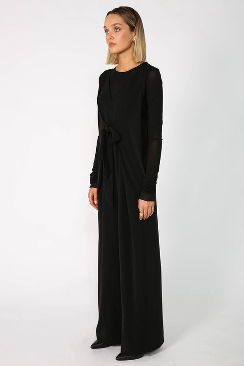 awarded jumpsuit / black
