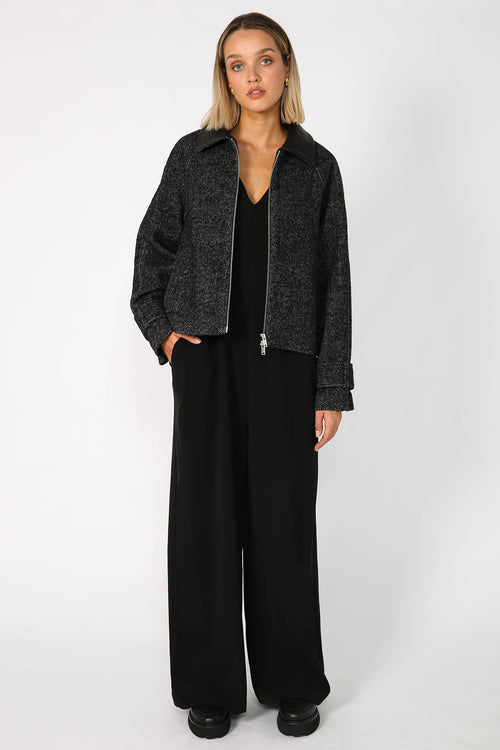 awarded jumpsuit / black