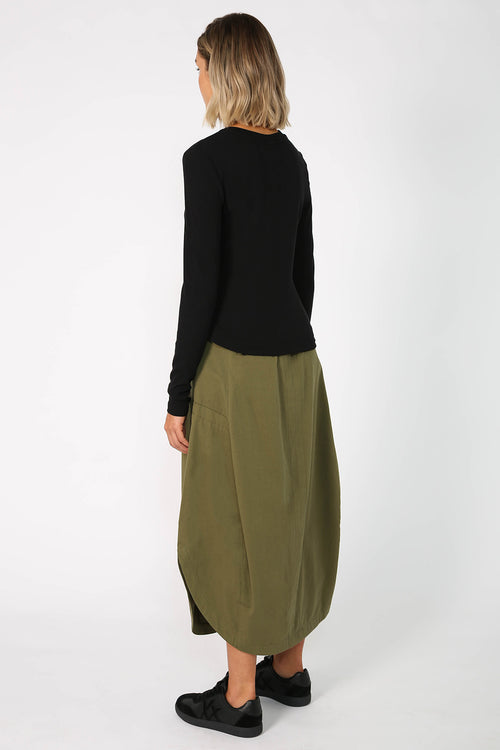 encase skirt / khaki