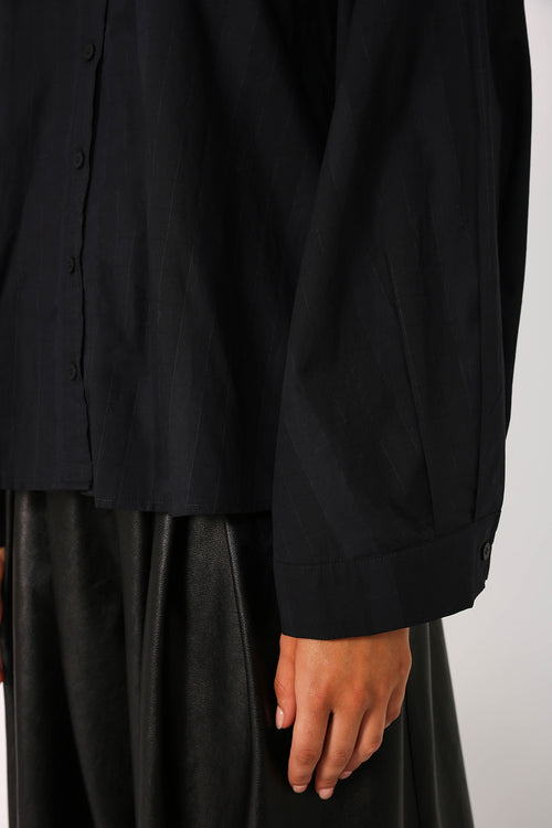 origami shirt / dark navy