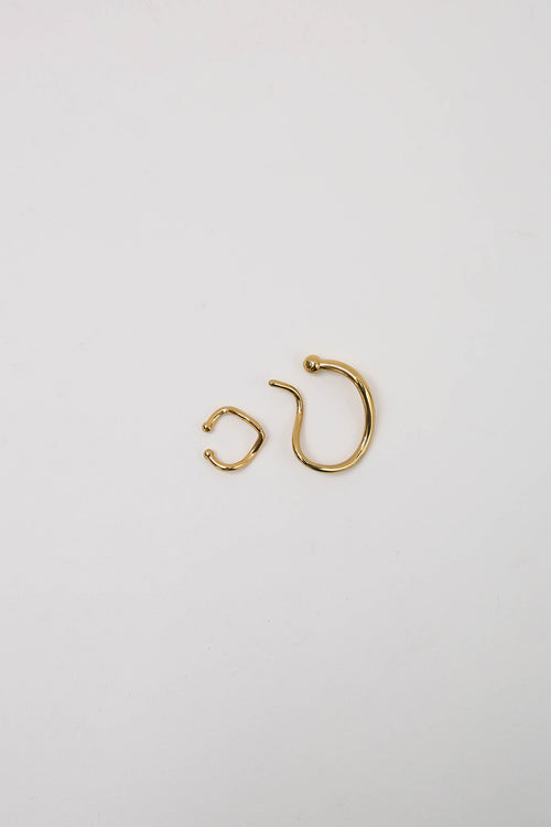 swirl ear cuff / gold