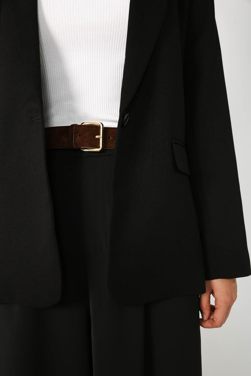 sway belt / chocolate brown