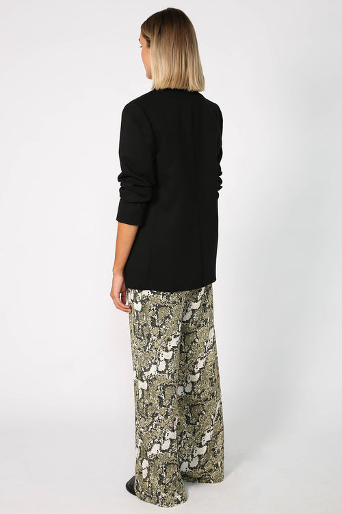 frame pant / pixelated snake green