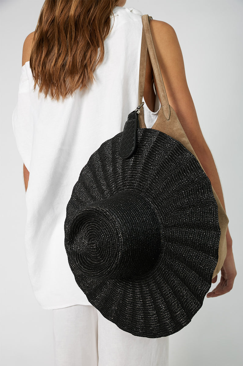 xx woven hat clip / black|silver | m o o c h i