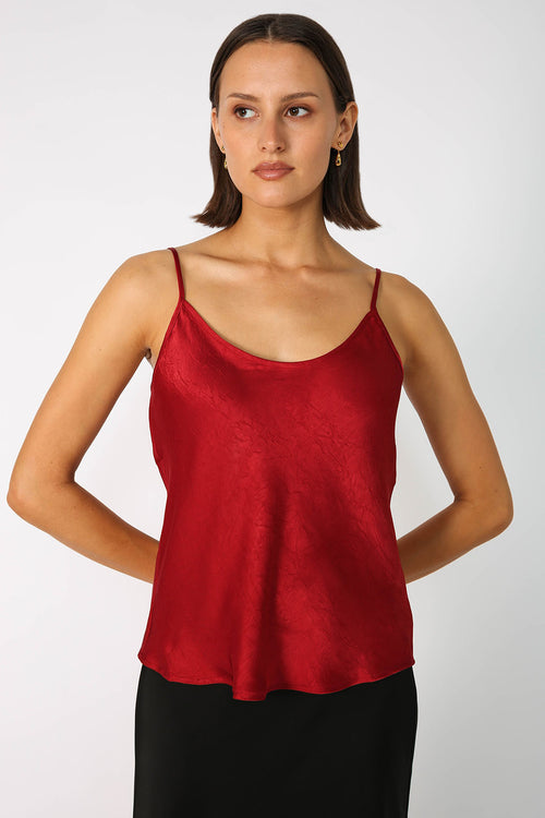 edit cami / cranberry