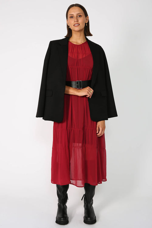 section dress / cranberry