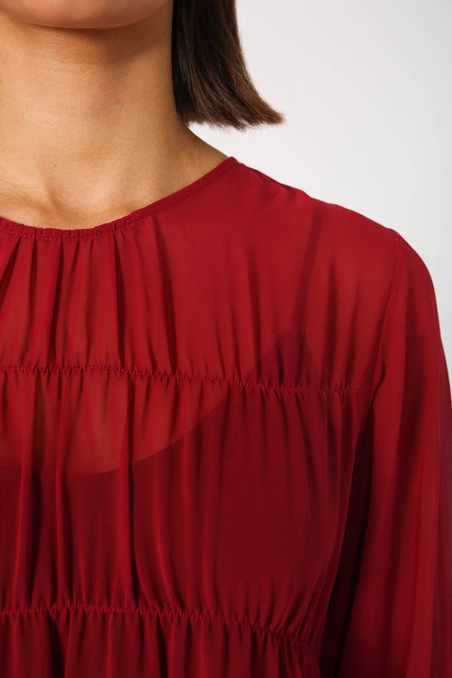 section dress / cranberry