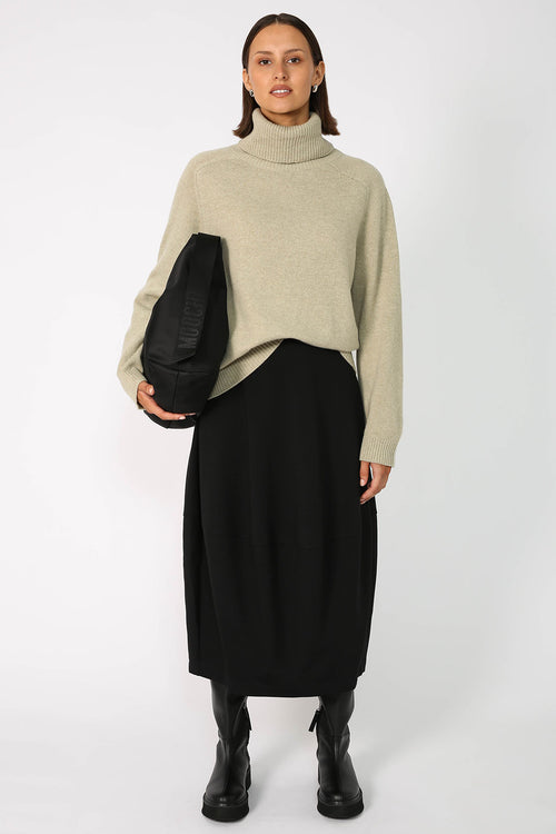 serving polo sweater / clary sage marled