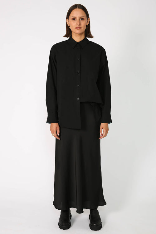 frame bias skirt / black