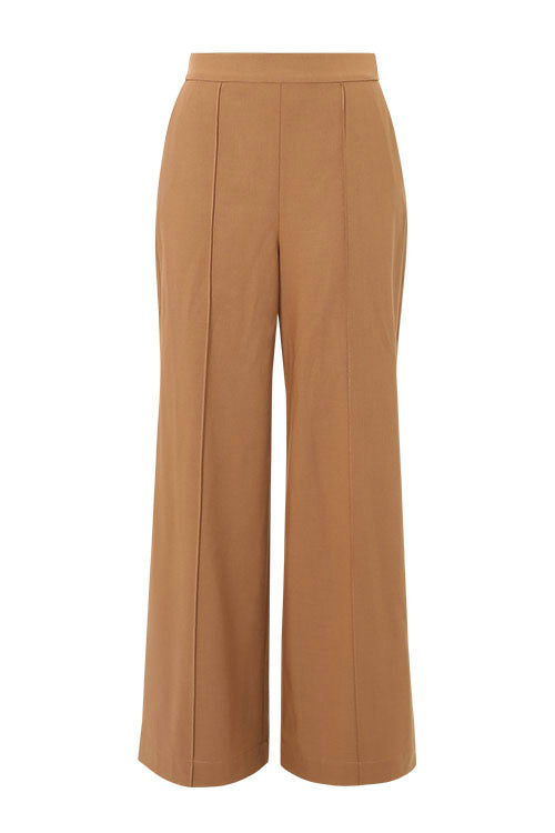 aglow pant / dark camel brown