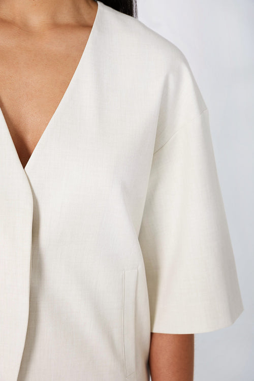 allay jacket / ecru marle