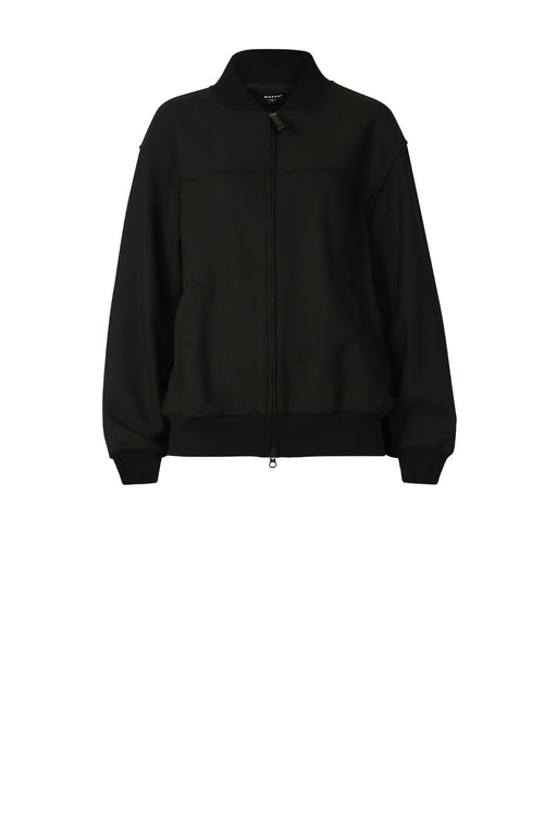 alloy bomber shacket / black