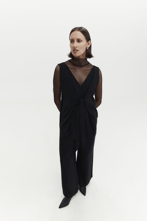 awarded jumpsuit / black