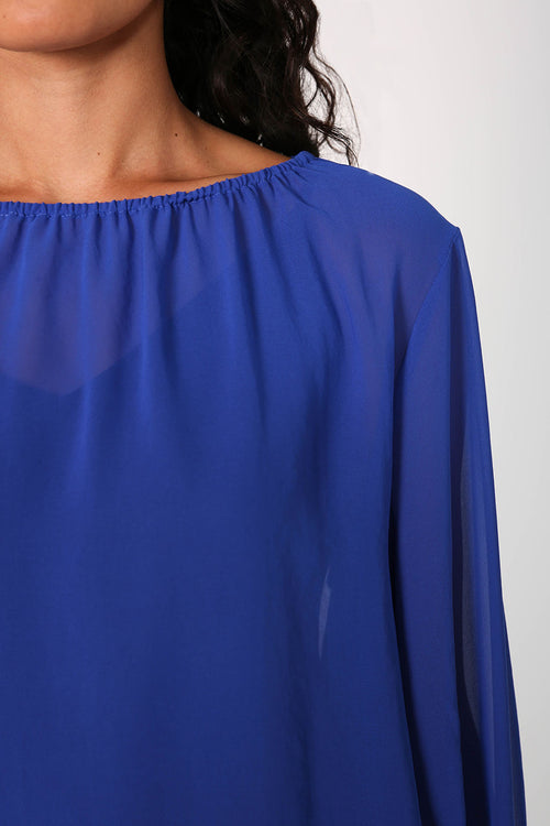 brilliance top / capri blue
