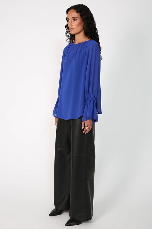 brilliance top / capri blue