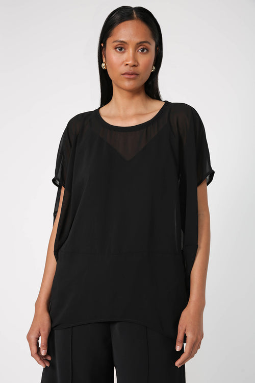 spin tee / black