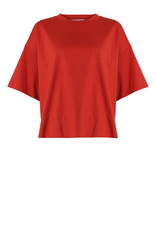 boxed tee / burnt ochre
