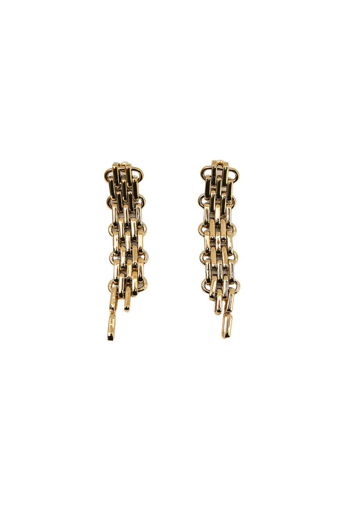 entwine long earring / gold
