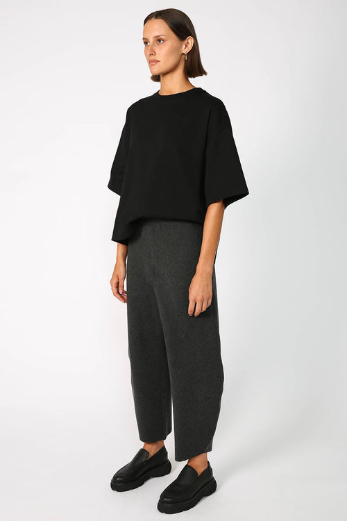 funnel pant / charcoal marle