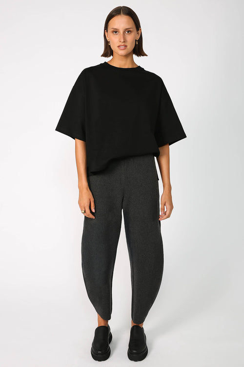 funnel pant / charcoal marle