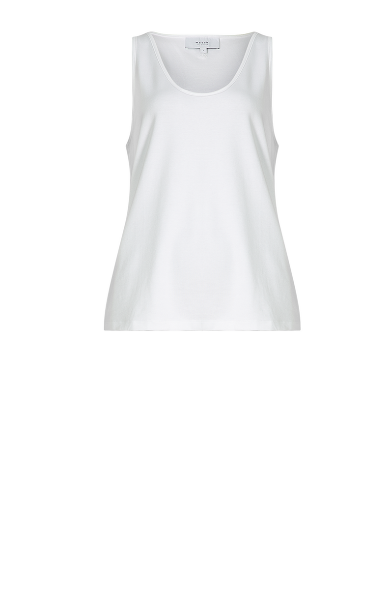 glazed tank / white | m o o c h i