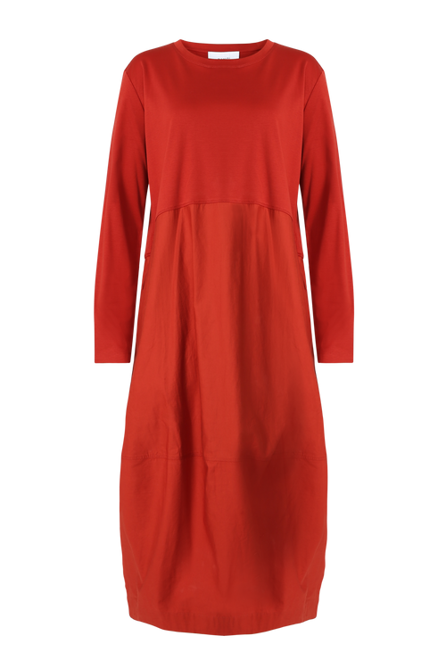 headspin longsleeve dress / burnt ochre