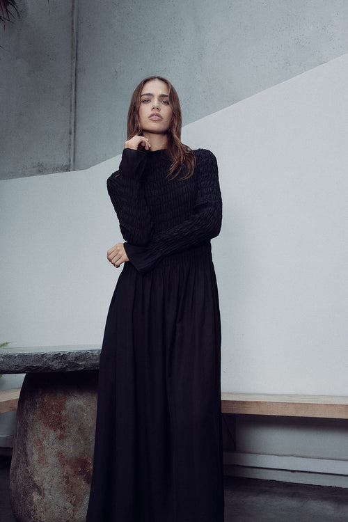 incept midi dress / black