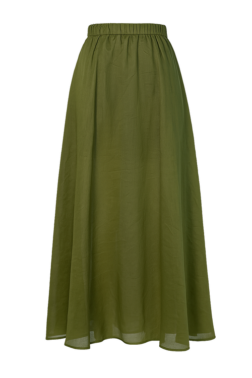 joined skirt / caper green