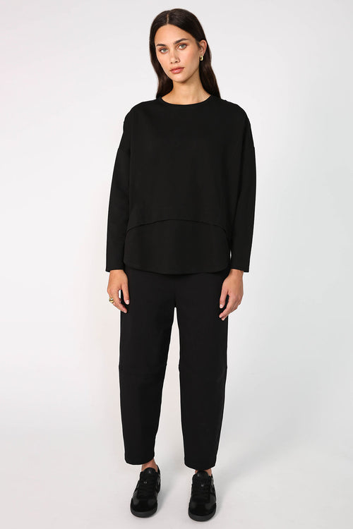 overturn top / black