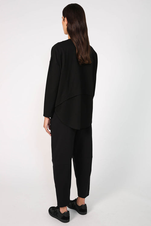 overturn top / black