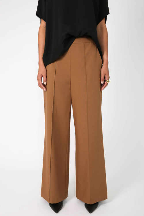 aglow pant / dark camel brown