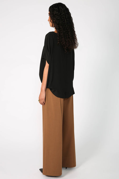 aglow pant / dark camel brown
