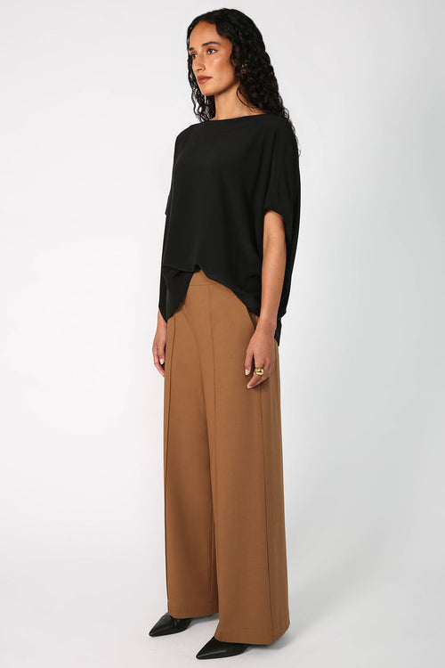 aglow pant / dark camel brown