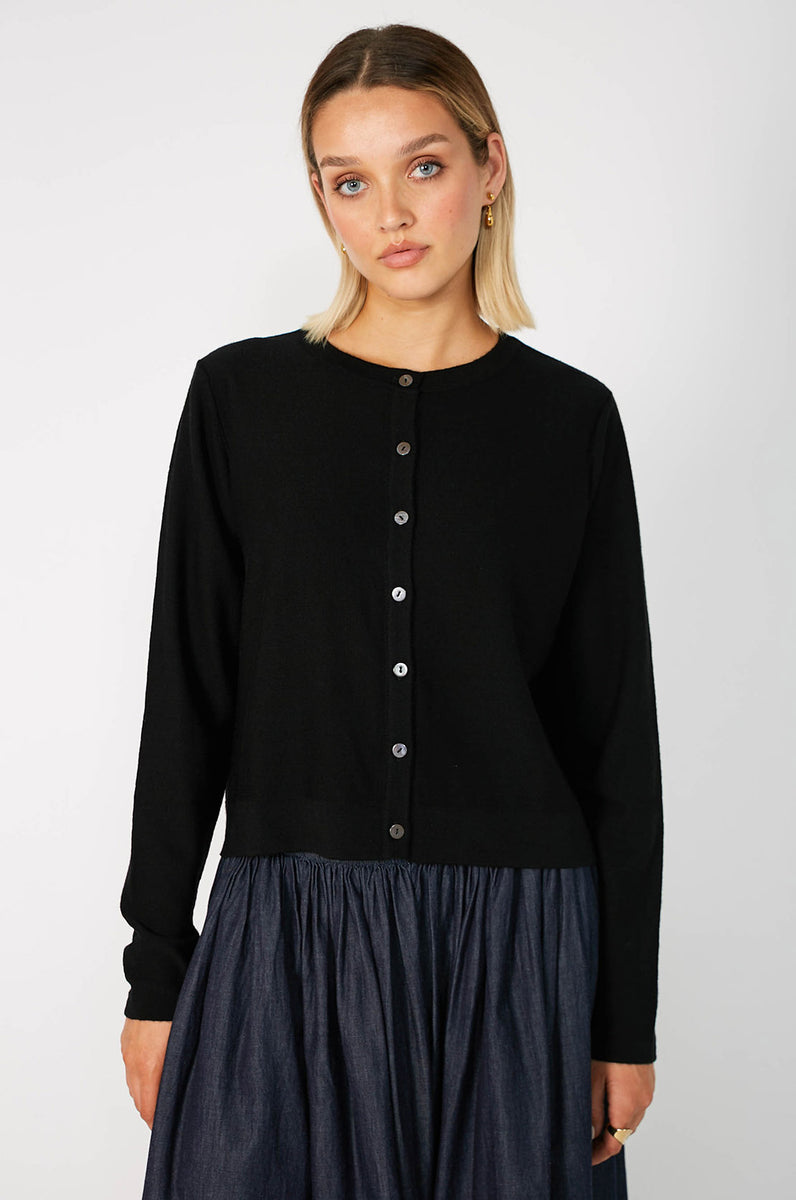 crisp cardi / blossom pink