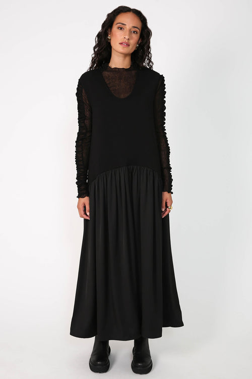 fleeting dress / black