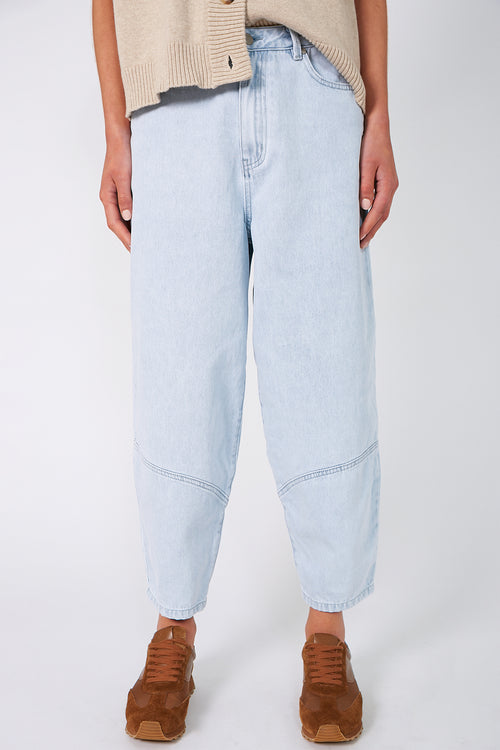 furthered jean / faded blue denim