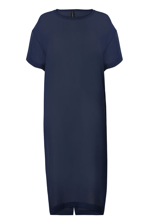 globes midi dress / saphire blue