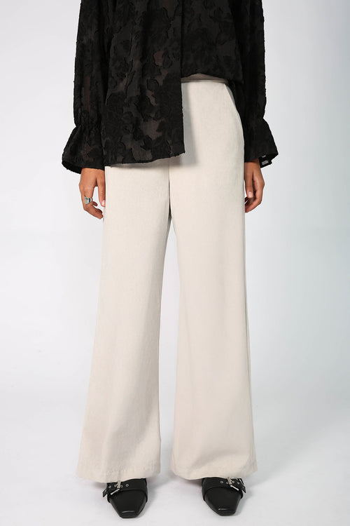 glowed pant / parchment beige
