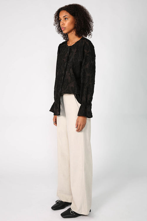 glowed pant / parchment beige