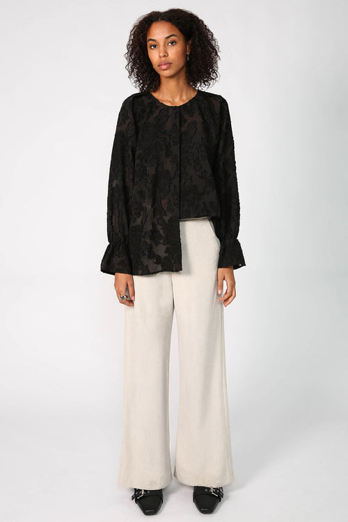 glowed pant / parchment beige