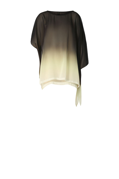 helmed cape / ombre citron
