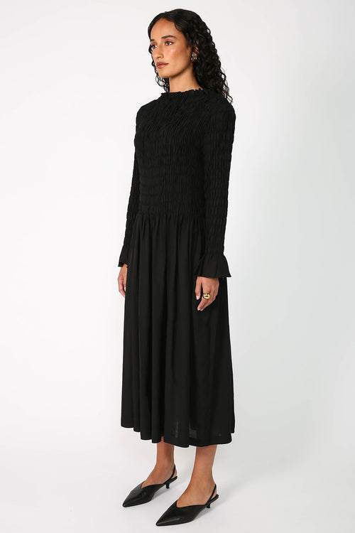 incept midi dress / black