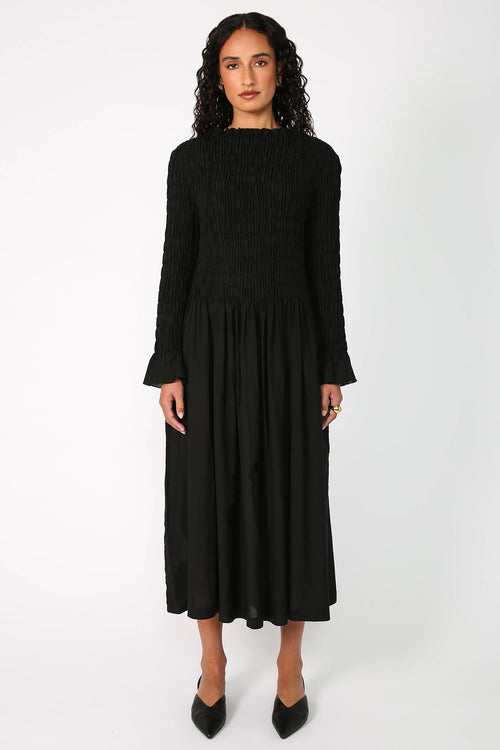 incept midi dress / black