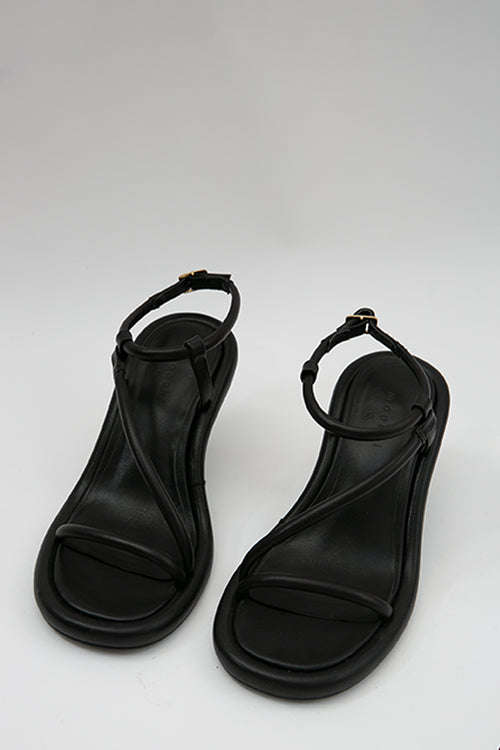 loft ankle strap heel / black