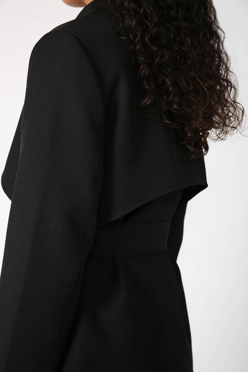 margin tie blazer / black
