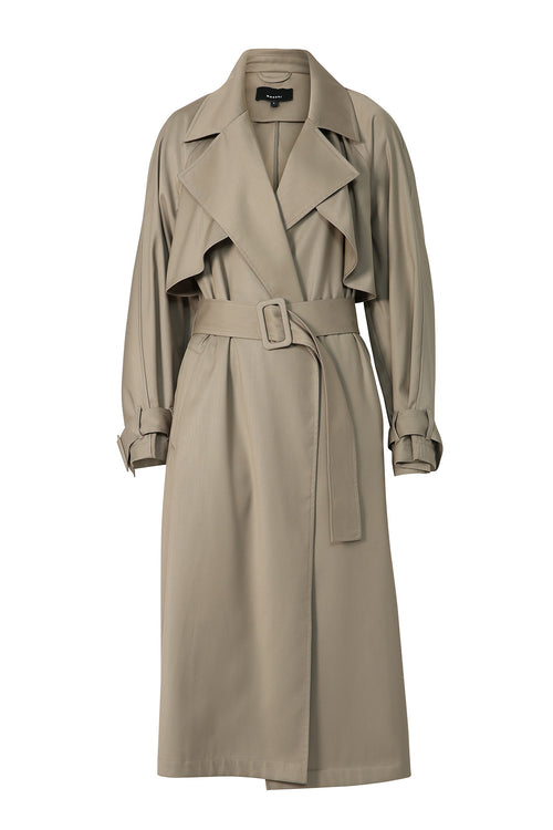 margin trench coat / sage green
